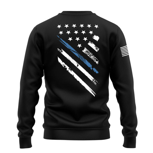 Blue Line Crest Flag