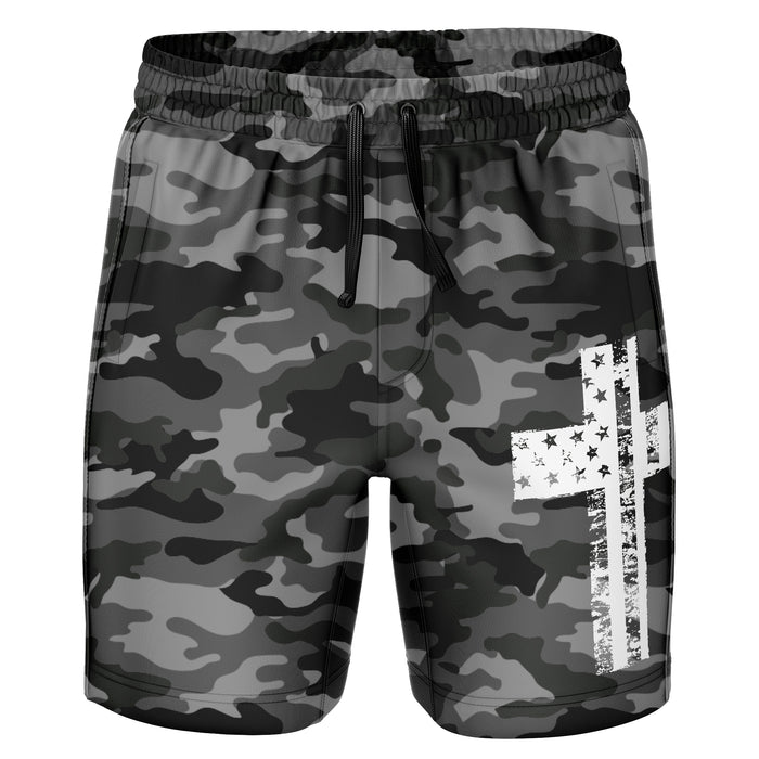 Black Camo - Cross Flag