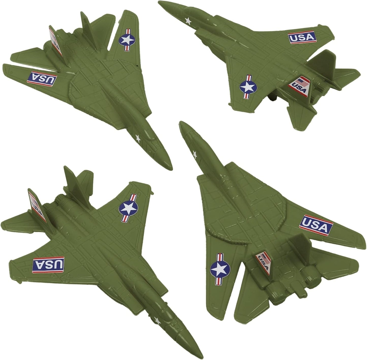 Fighter Jets - 4pcs OD Green