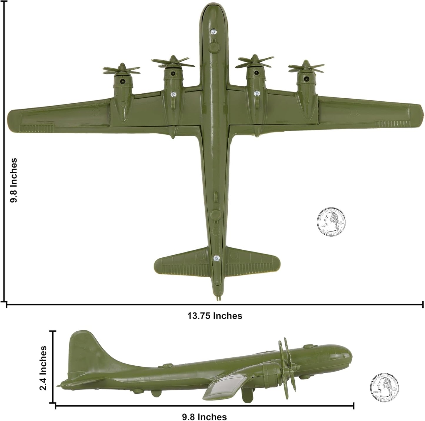 WW2 B-29 Superfortress Bomber Airplane
