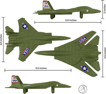 Fighter Jets - 4pcs OD Green