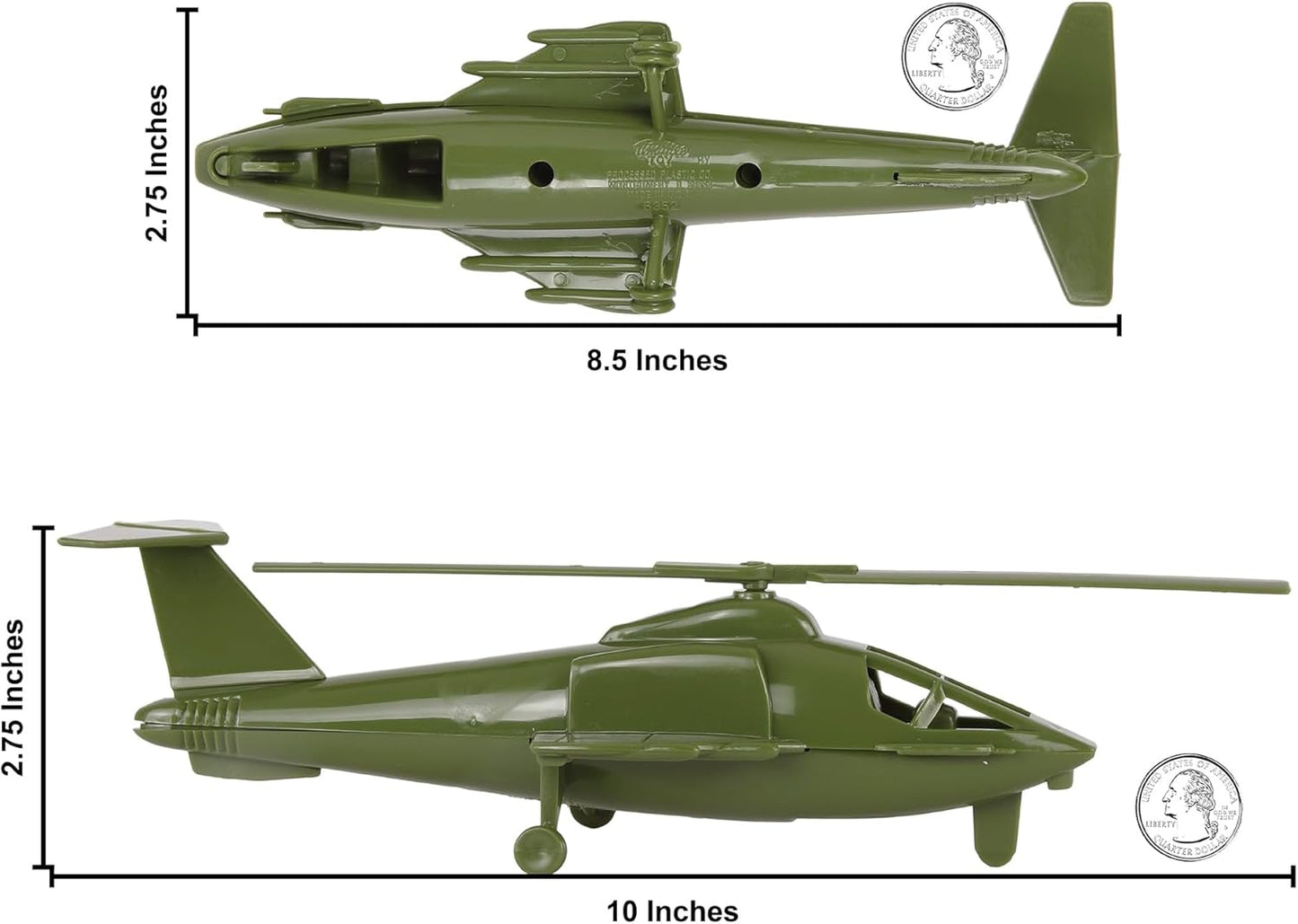 Attack & Transport Helicopters 2pcs OD Green