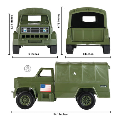 Troop Carrier 14" Cargo Truck Olive