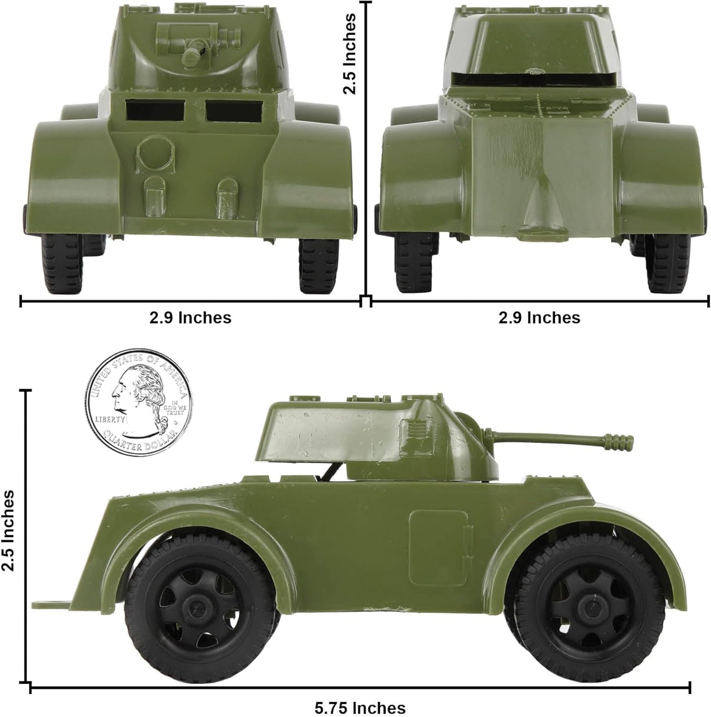 Battle Patrol Staghound Armored Car 2pcs OD
