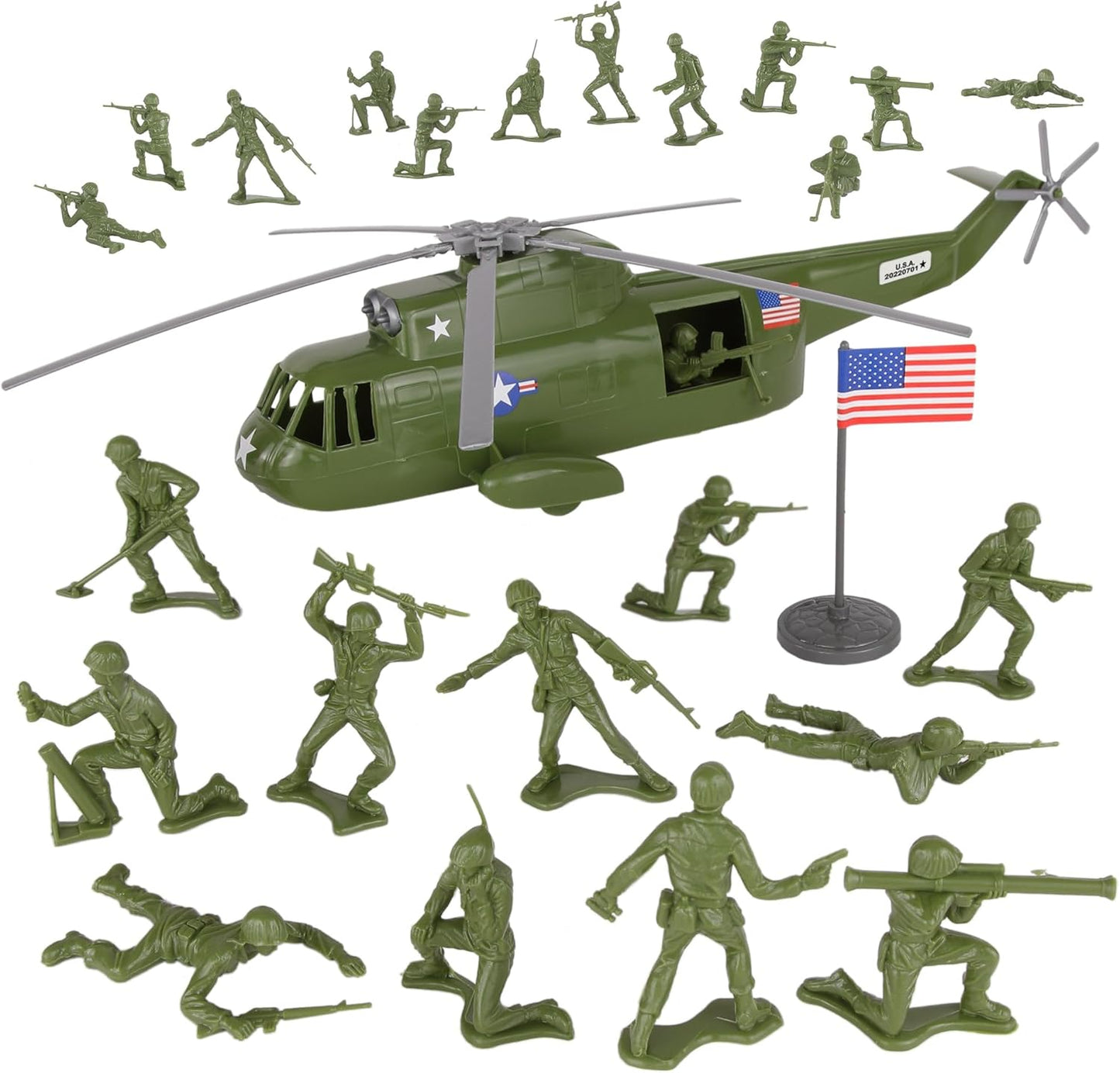 Army Rescue Helicopter OD Green