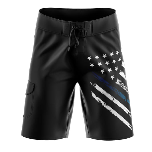 Blue Line Crest Flag