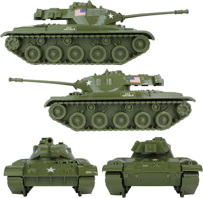 Walker Bulldog Tank Playset- OD Green 13pcs
