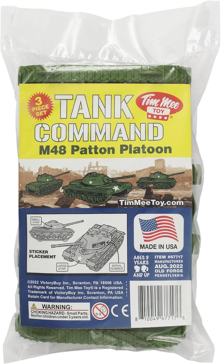 Patton Tanks 3pcs