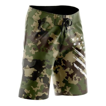 Marine Camo White Crest