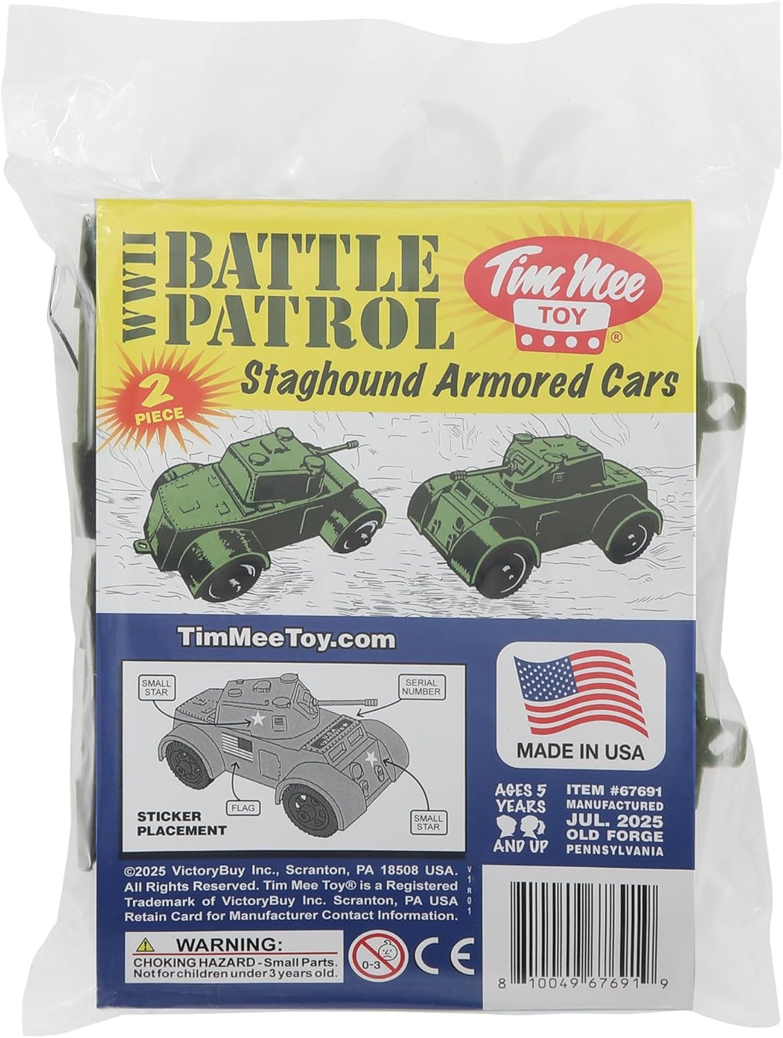 Battle Patrol Staghound Armored Car 2pcs OD