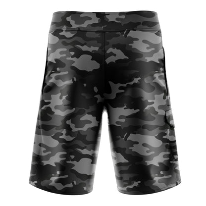 Black Camo White Crest