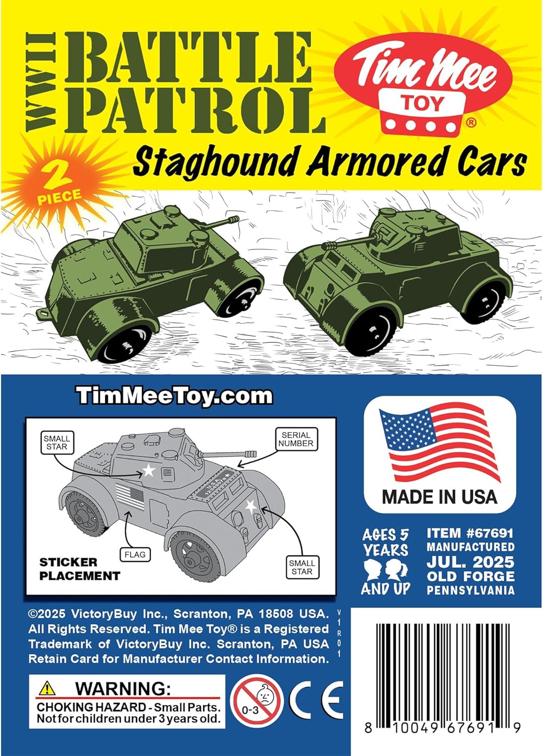 Battle Patrol Staghound Armored Car 2pcs OD