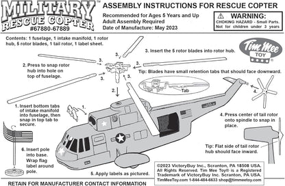 Army Rescue Helicopter OD Green