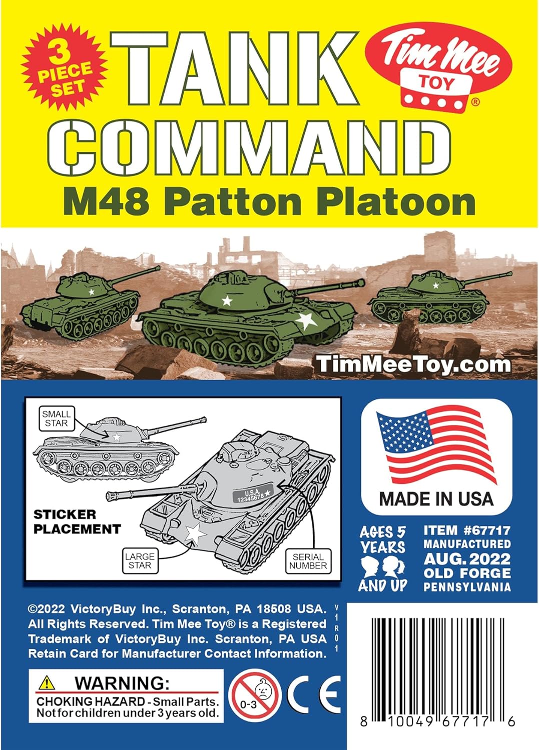 Patton Tanks 3pcs