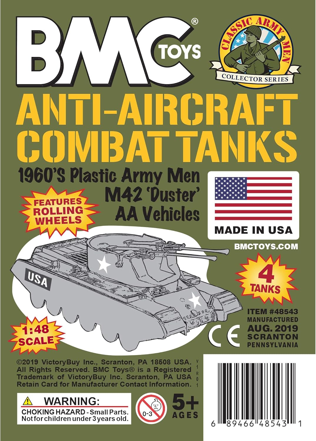 Classic Payton Anti-Aircraft Tanks - 4pcs OD