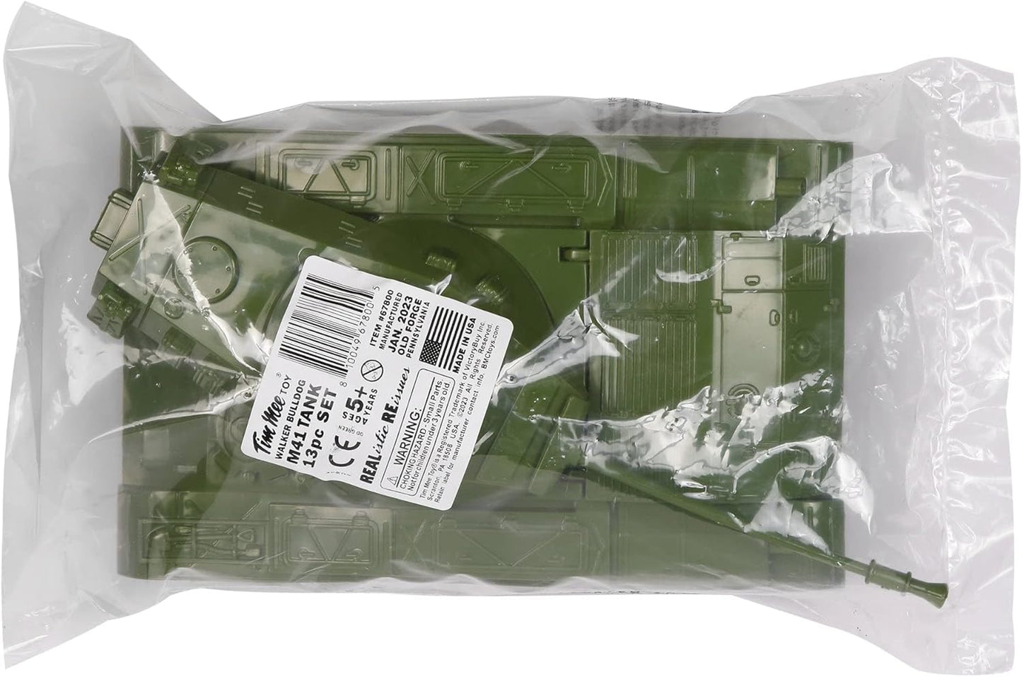Walker Bulldog Tank Playset- OD Green 13pcs