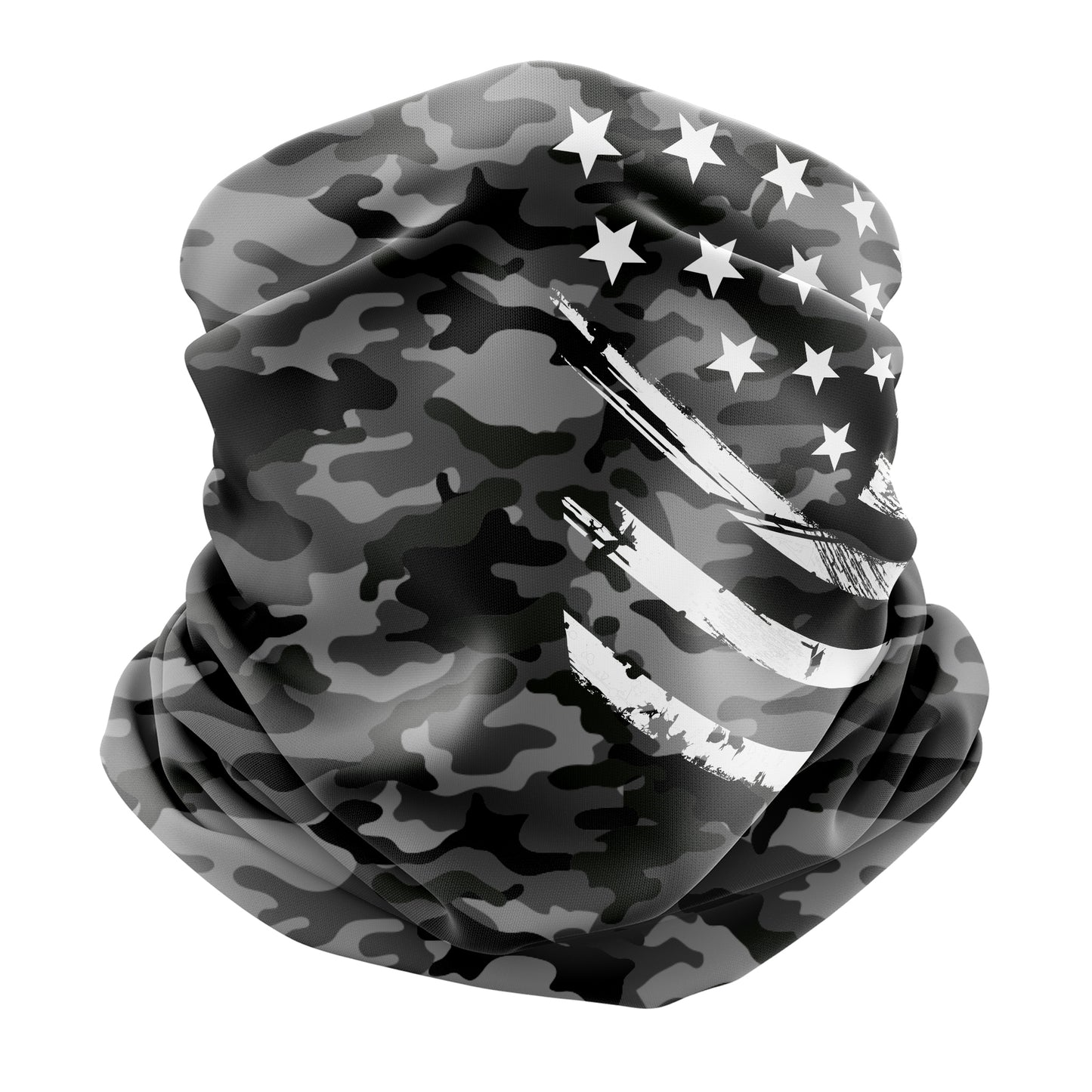 Black Camo White Crest
