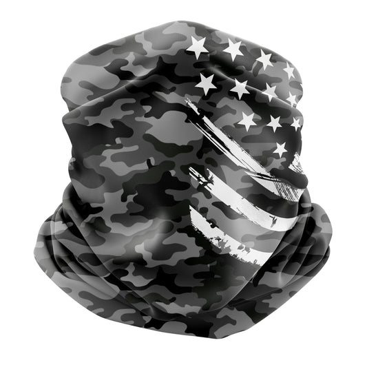 Black Camo White Crest
