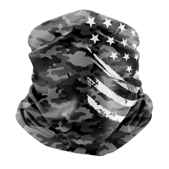 Black Camo White Crest