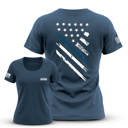 Blue Line Crest Flag