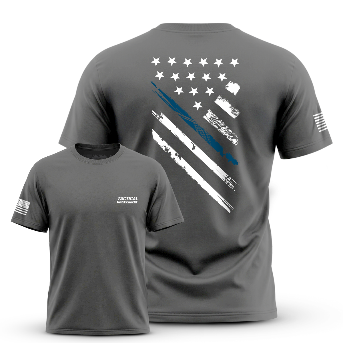 Blue Line Crest Flag