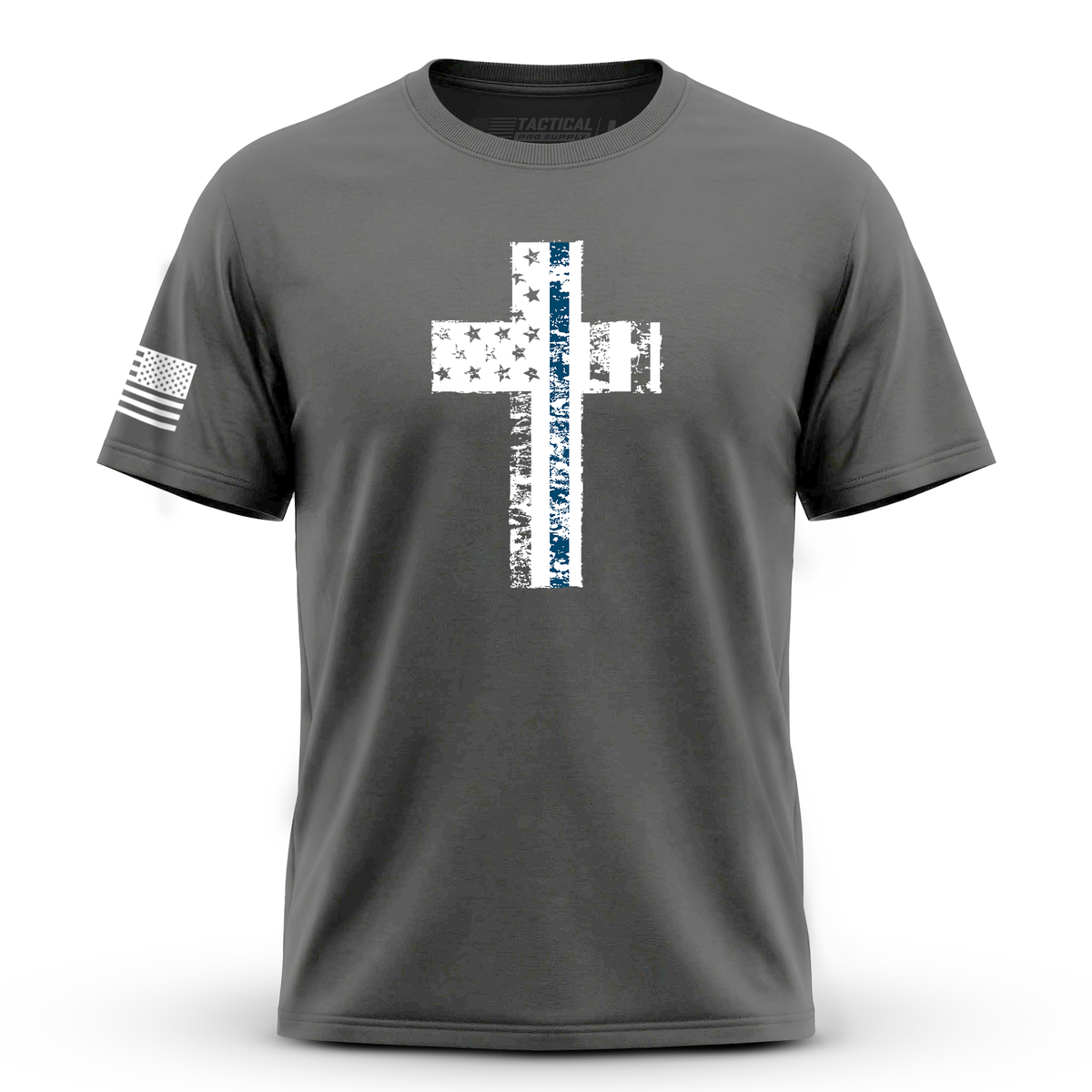 Cross Flag Blue Line