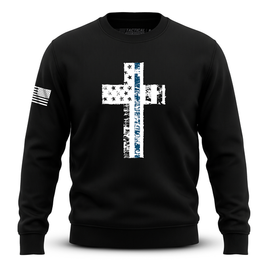 Cross Flag Blue Line
