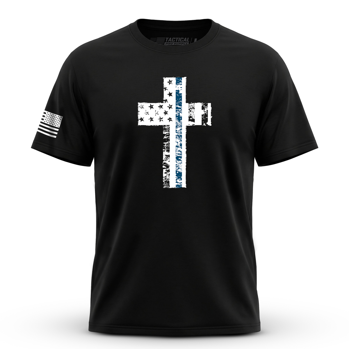 Cross Flag Blue Line