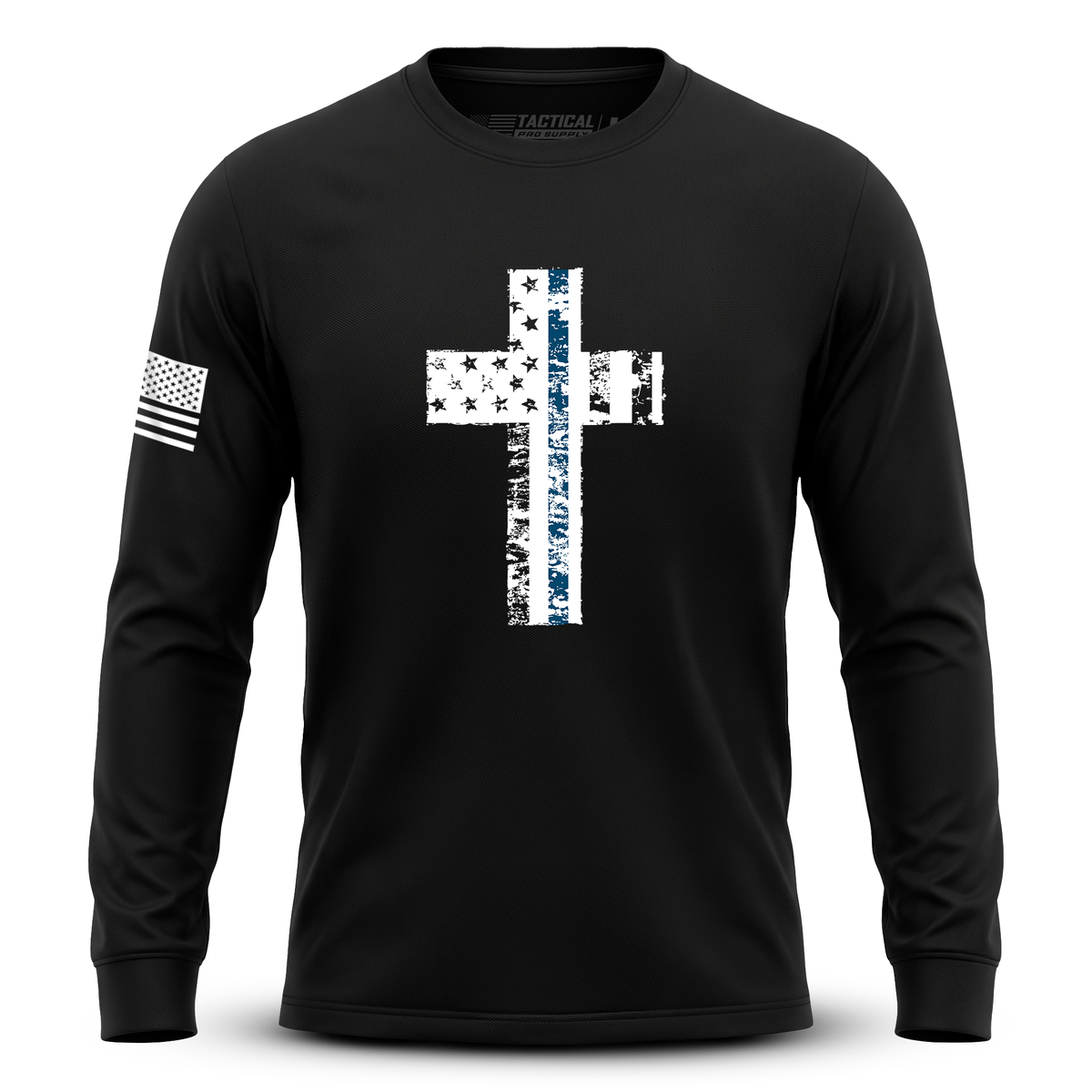 Cross Flag Blue Line