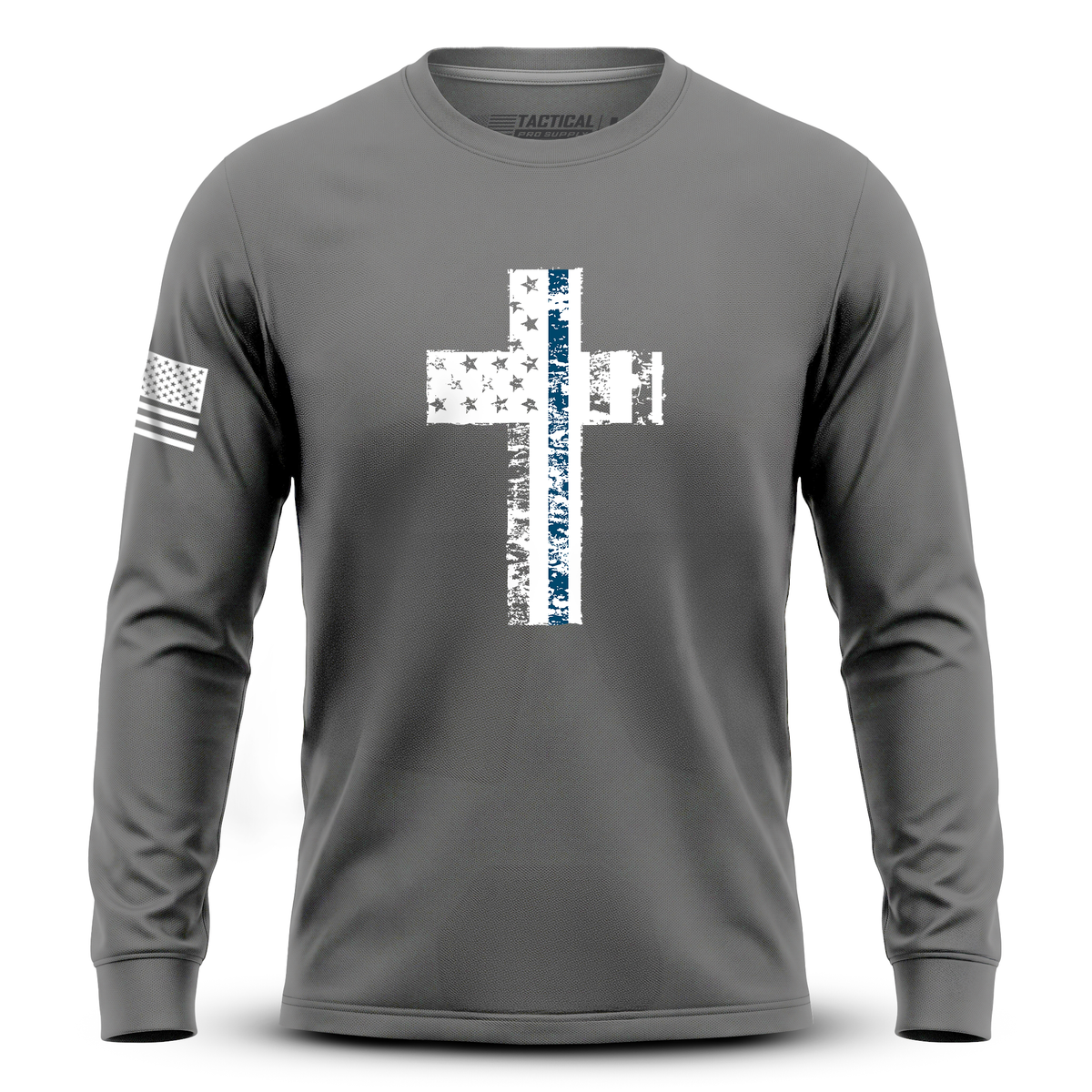Cross Flag Blue Line