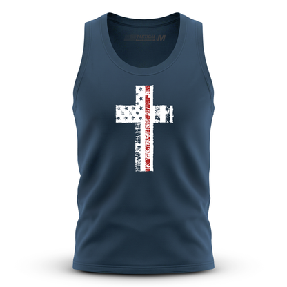 Cross Flag Red Line