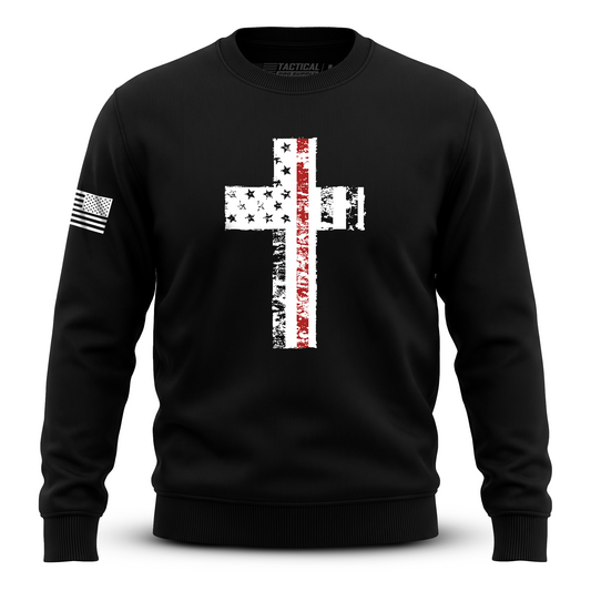 Cross Flag Red Line