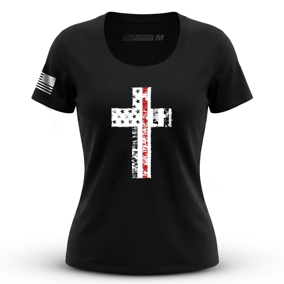 Cross Flag Red Line