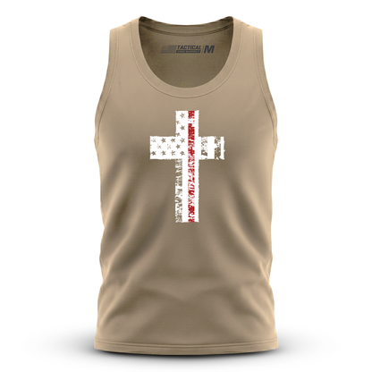 Cross Flag Red Line