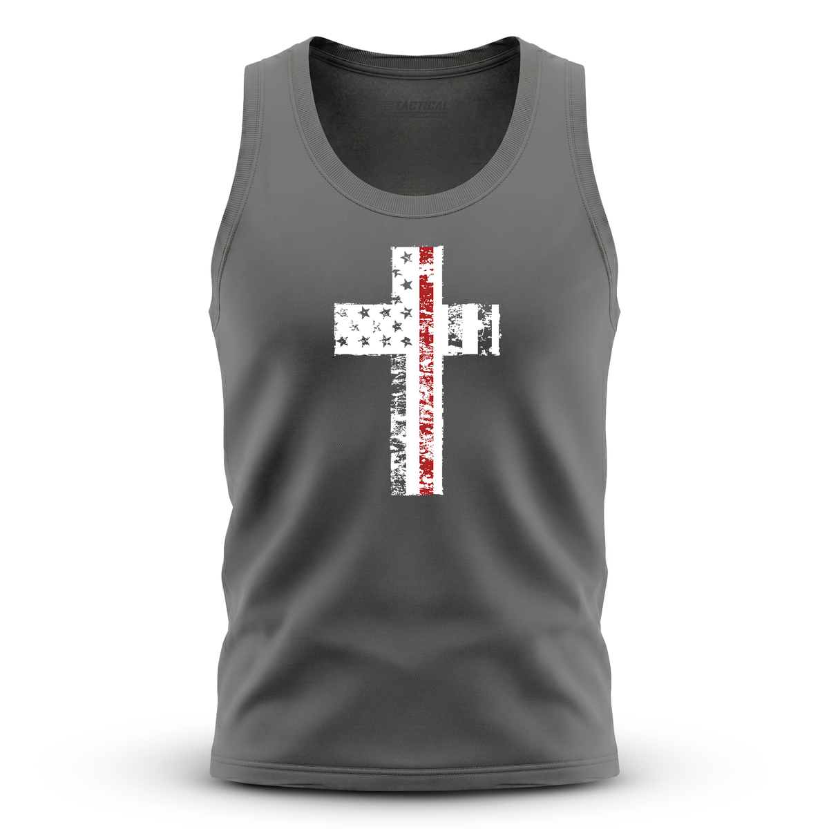Cross Flag Red Line