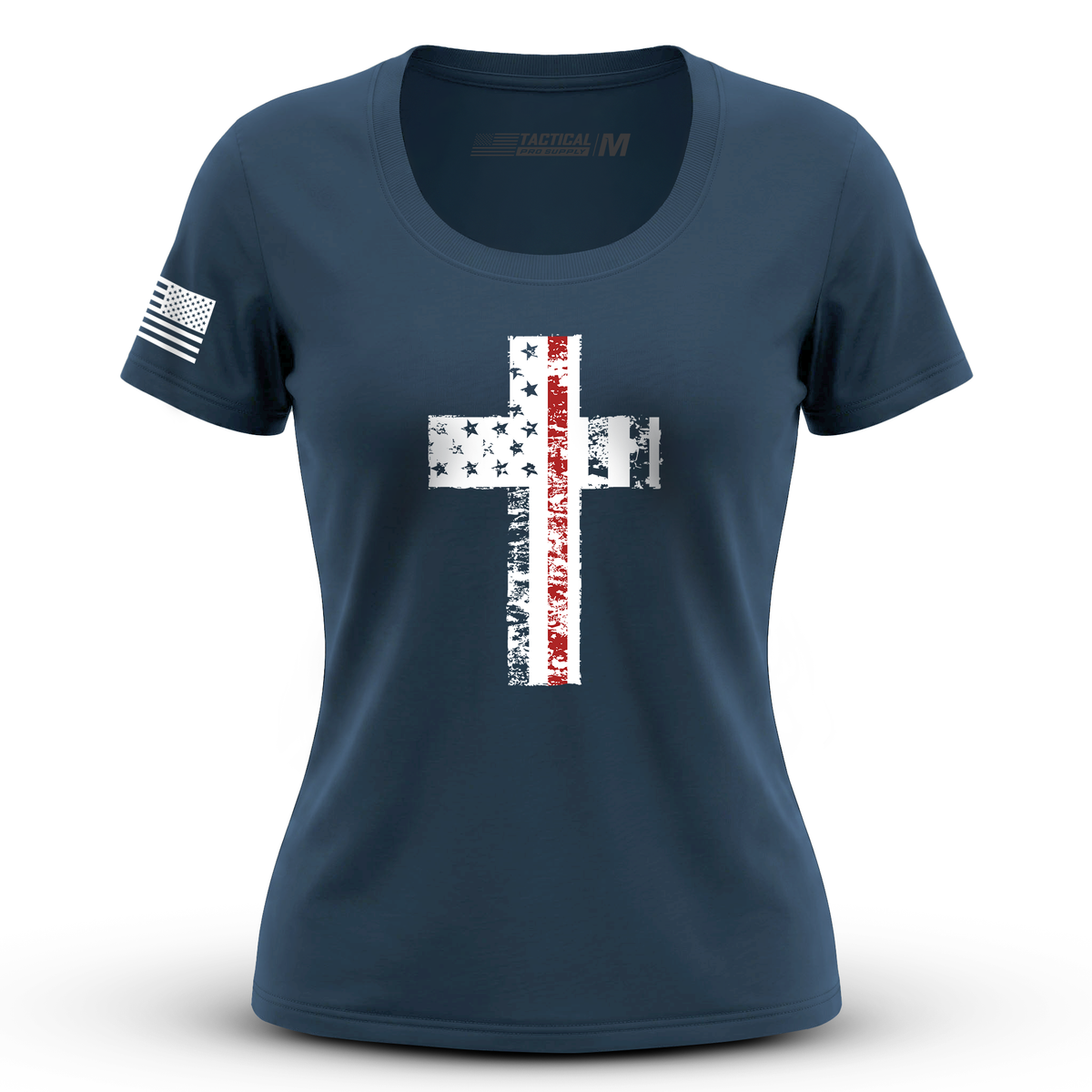 Cross Flag Red Line