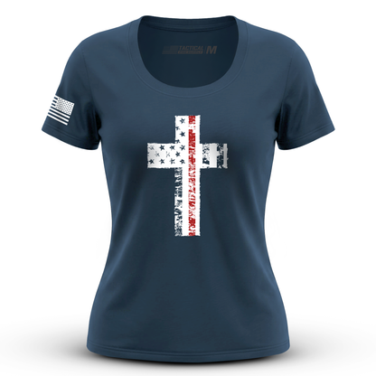 Cross Flag Red Line
