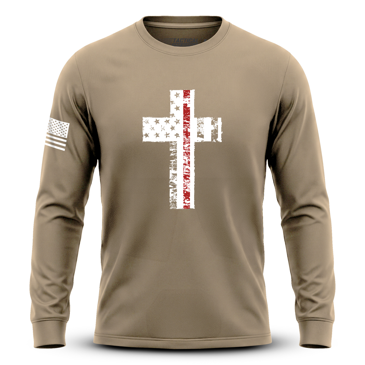 Cross Flag Red Line