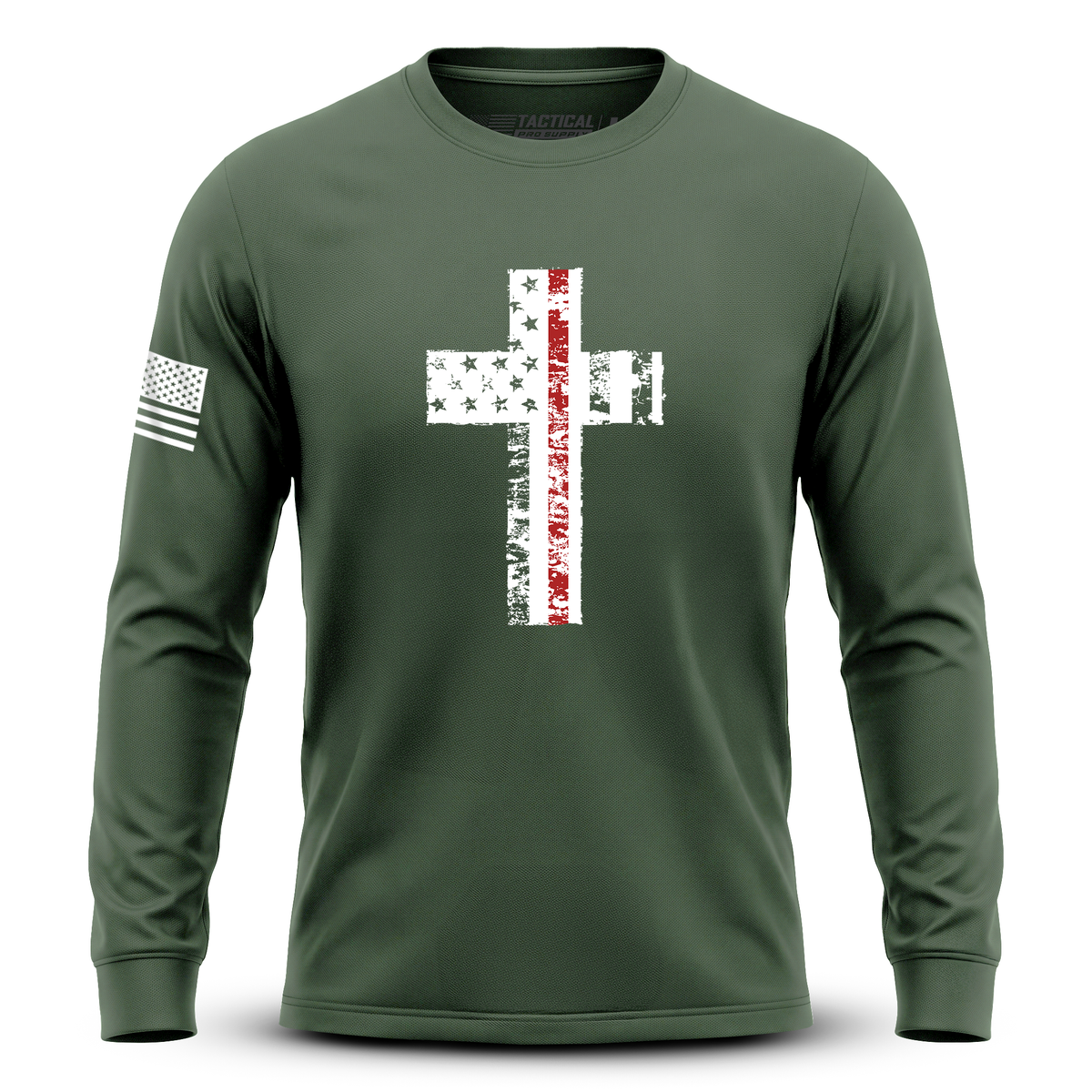 Cross Flag Red Line