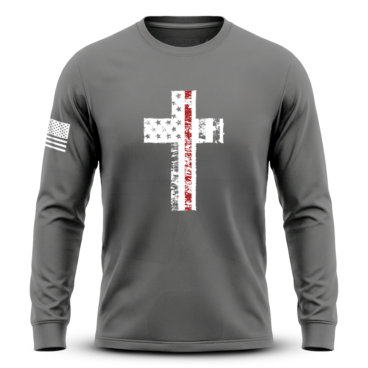 Cross Flag Red Line