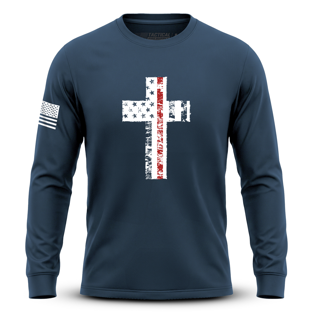 Cross Flag Red Line