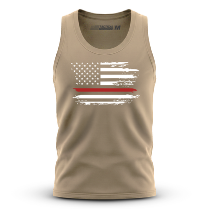 Distressed Flag Red Line