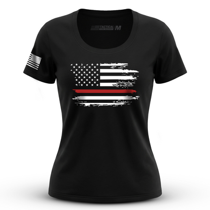 Distressed Flag Red Line