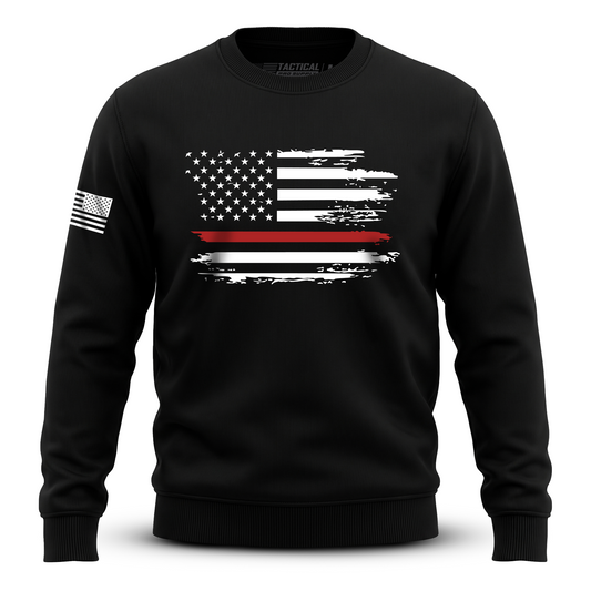 Distressed Flag Red Line
