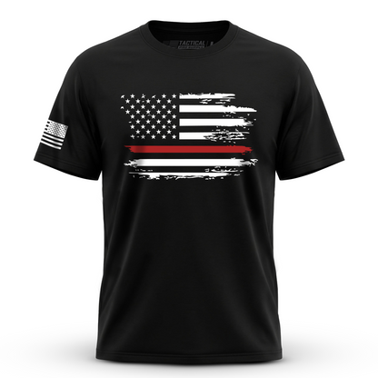 Distressed Flag Red Line