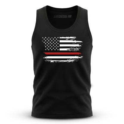 Distressed Flag Red Line