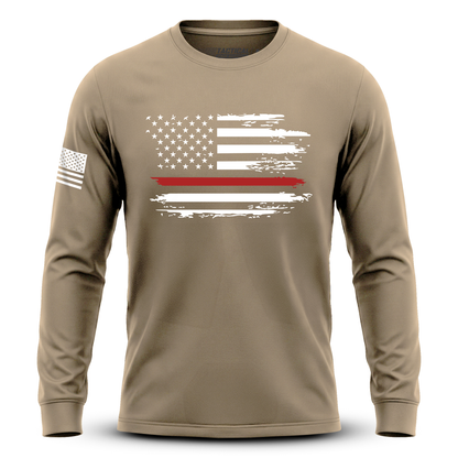 Distressed Flag Red Line
