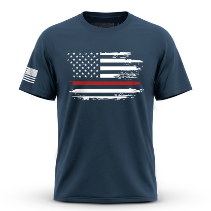 Distressed Flag Red Line