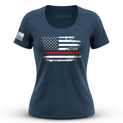 Distressed Flag Red Line