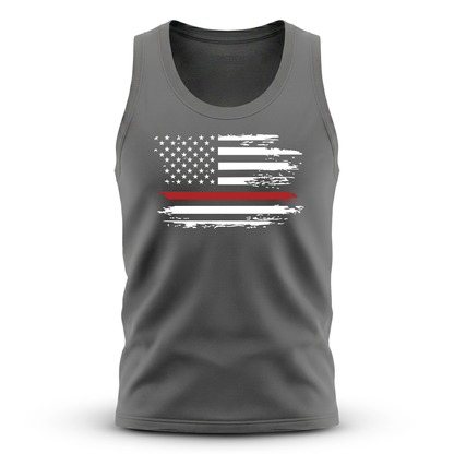 Distressed Flag Red Line